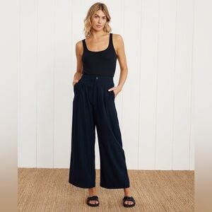 JENNI KAYNE Relaxed Trouser in Navy size 6 NWT